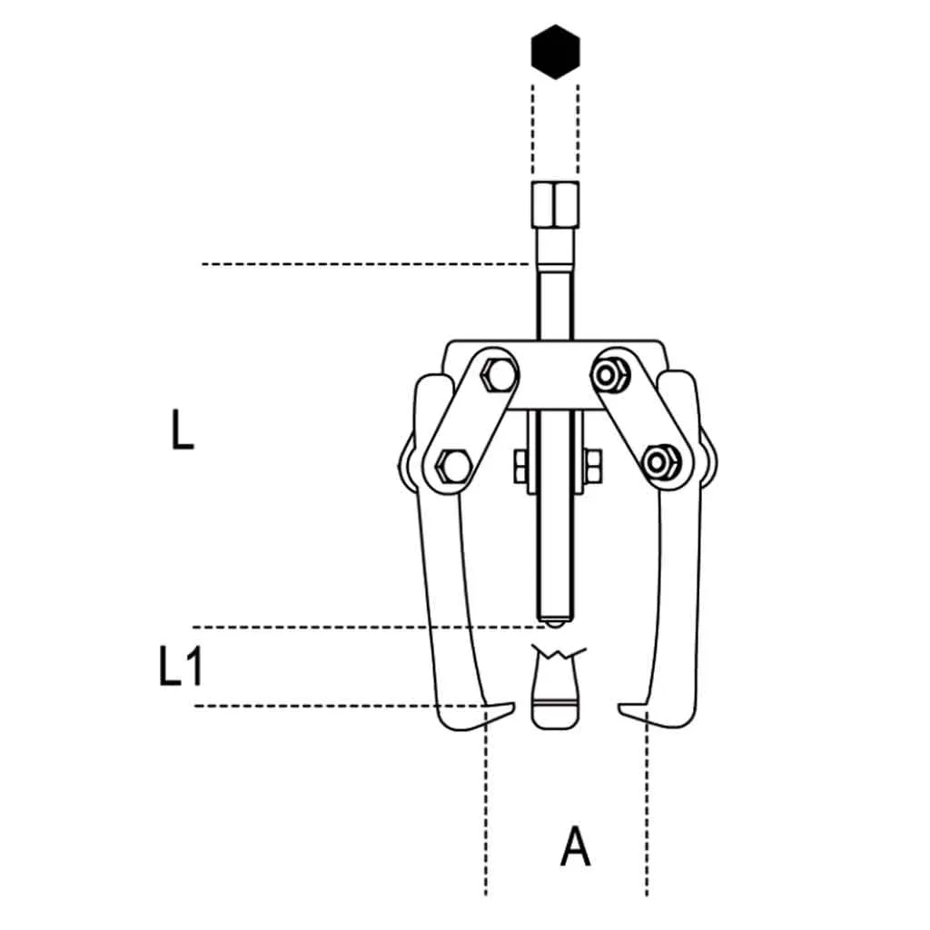 Beta 1516/3 Estrattore a tre griffe oscillante 90mm - immagine 2