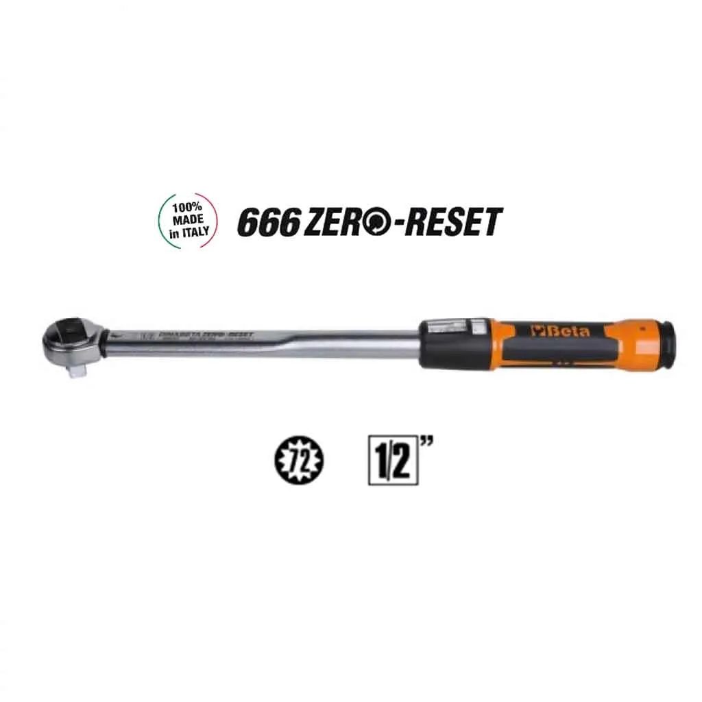 Beta 666/10X Chiave Dinamometrica a scatto ZeroReset 1/2″ – 006660711