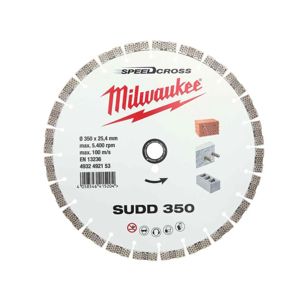 Milwaukee Disco diamantato SUDD Alte Prestazioni – SILENZIATO – Materiali Duri