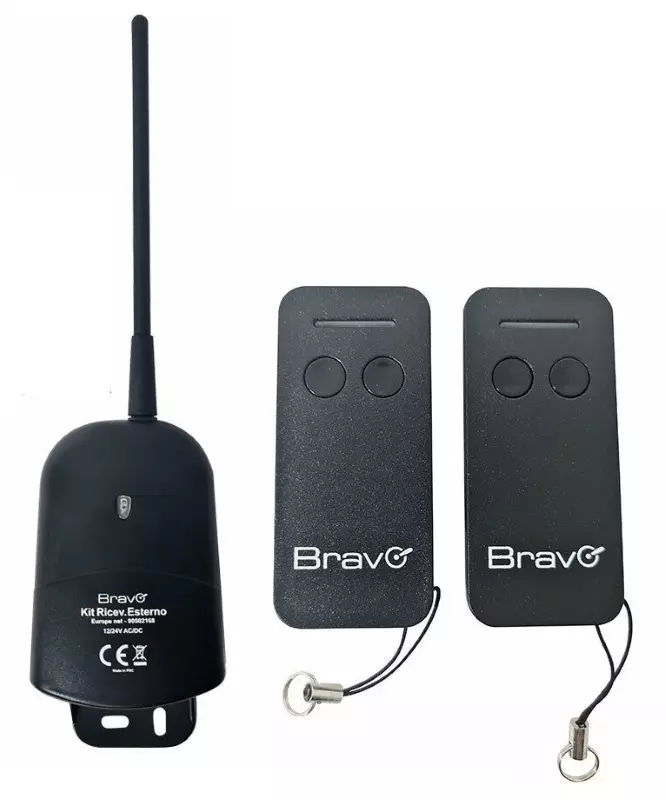 Bravo Kit Centralina Ricevente Bicanale Da Esterno 2 Telecomandi 433mhz 90502168
