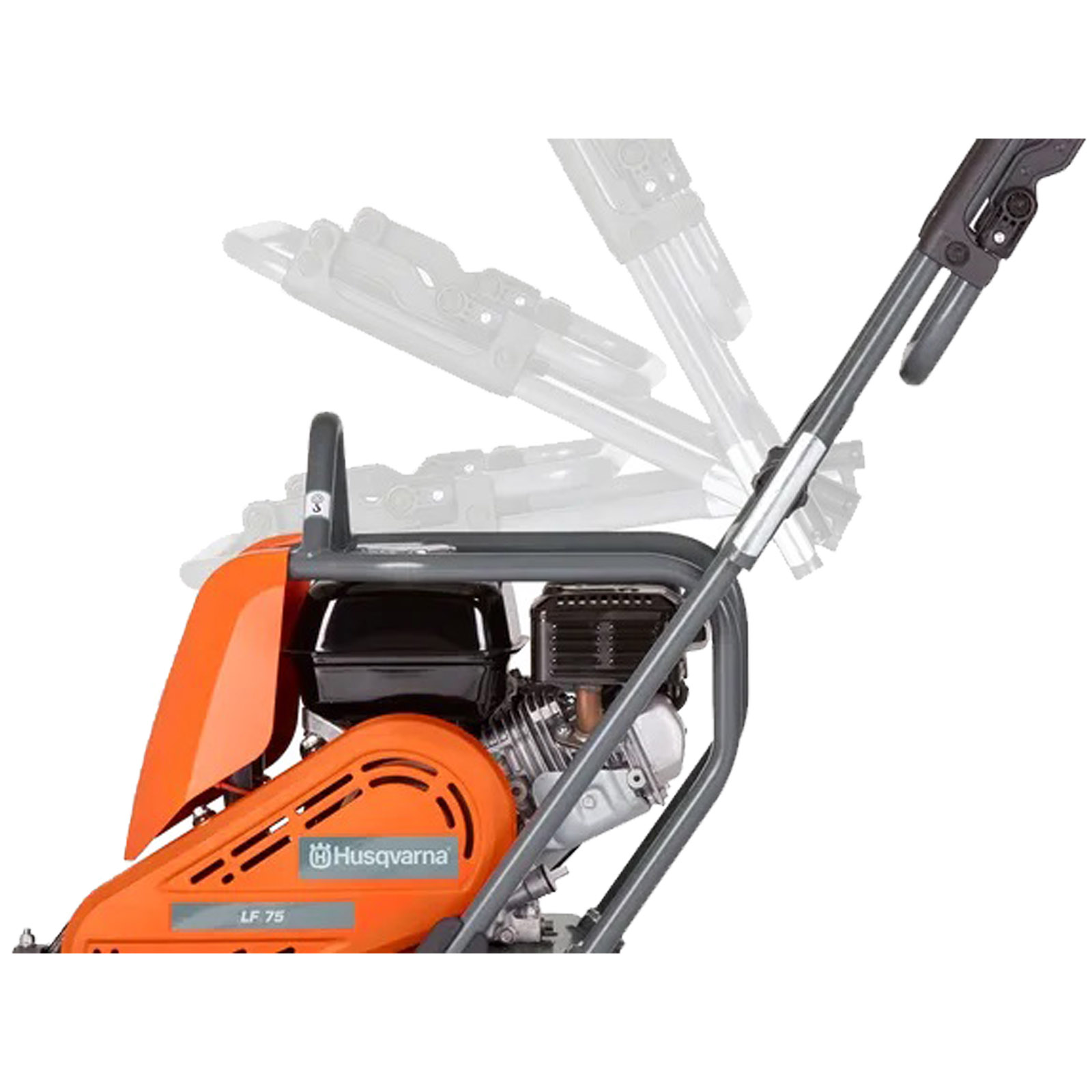 Piastra Vibrante Compattatore HUSQVARNA Vibrocostipatore a Benzina Motore Honda GX160 Piastra 420mm Serie LF 75 LAT - immagine 3
