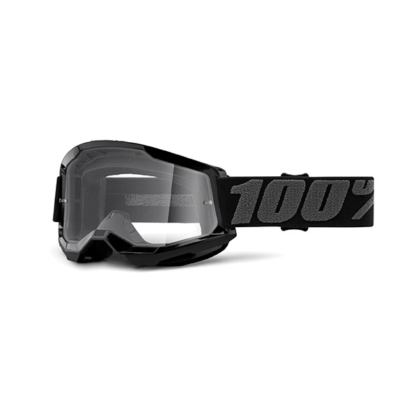 MASCHERA 100% STRATA 2 BLACK – LENTE TRASPARENTE