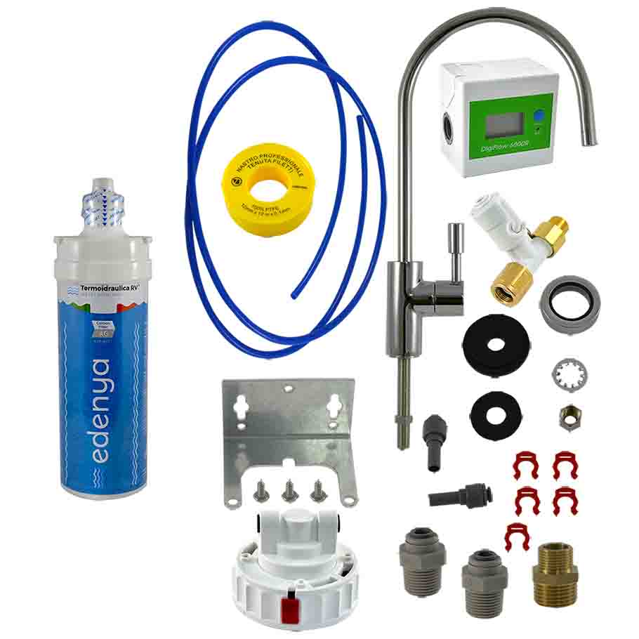 Kit filtrazione acqua Edenya AG Small con gasatore Sodastream Terra - immagine 2